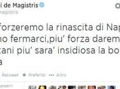 Foto. Tweet Sindaco Luigi Magistris napoletani