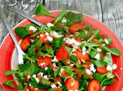 Insalata fragole Greens with strawberries strawberry dressing