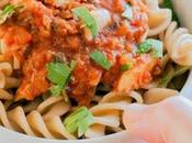 Fusilli integrali sugo pomodoro sgombro