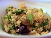 Quinoa olive taggiasche, pinoli rucola