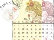 Calendario mese Luglio, Free Download