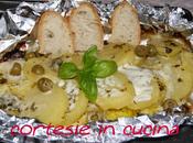 Patate cartoccio crescenza olive verdi pesto basilico