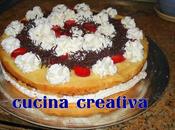 torta semplice fragole panna