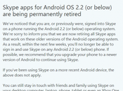 Skype compatibile Android Froyo