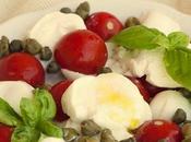 Caprese pomodorini,capperi mozzarella bufala