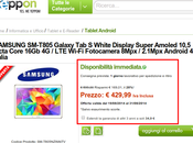 Promozione Samsung Galaxy 10.5 disponibile soli euro Yeppon