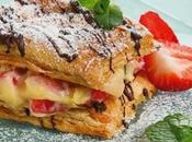 Millefoglie cioccolato, fragole menta.