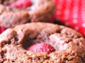 Muffins vegan cioccolato lamponi