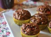 Muffins lino super nutrienti alle prugne semi chia Energy muffins with damson, flax flour seeds