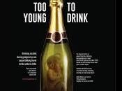Young Drink. Pubblicita’ shock contro l’alcol gravidanza. campagna mostra feti bottiglia