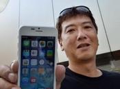 primo iPhone giapponese fila figlio