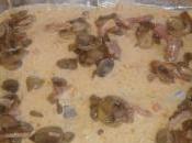 Cose Primo carne: Paccheri forno ragù mortadella crema zucca funghi pancetta