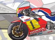 Motorcycle Honda Freddie Spencer 1984-1985 Evan DeCiren