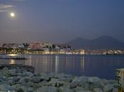 luci lungomare Napoli luna piena