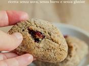 Biscotti morbidi mirtilli rossi ,ricetta senza uova,senza burro glutine