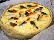 Quiche pere, brie salvia