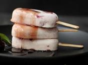 Stecchi ghiacciati yogurt ciliegie.