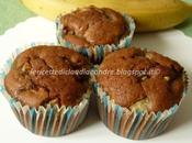 Muffin alla panna banane cacao