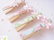 Mollette decorate Shabby Clothespins Decoration