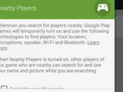 Google funzione “giocatori nelle vicinanze”