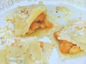 Ravioli aperti pollo, zucca, crema gorgonzola nocciole Piemonte