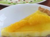 Crostata farina marroni, crema ricotta arance