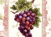 Schema punto croce grappolo d'uva