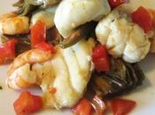 Pescatrice carciofi stufati