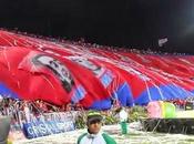 Gigantic flag displayed match Independiente Medellin Deportivo Cali 15.11.2014