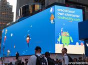 colossale tabellone Google appare Times Square