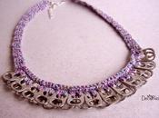 Collana "Maya", cotone linguette delle lattine