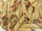 Penne crema noci, carciofini speck