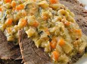 Carré vitello tartufo salsa gorgonzola.