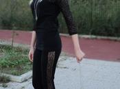 Total Black Lace Look: Jadea Fuococapri Calzature Vigevano