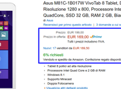 Offerte fine anno Amazon tempo limitato: tablet Asus Vivo Windows euro
