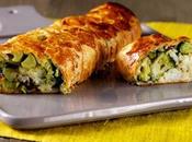 Rotolo sfoglia stoccafisso broccolo frutta secca.