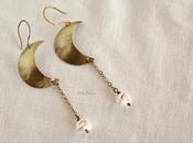 Moon drops {Earrings from paths series Spirit Earth collection}