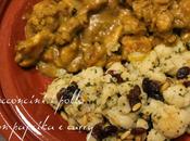 Bocconcini pollo, paprika curry riso basmati contorno cavolfiore