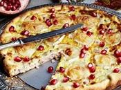 Quiche salmone melagrana.