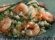 Riso verde verdure gamberi