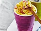 Mugcake prosciutto Praga chèvre.