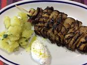 Spiedini melanzane salsiccia (ricetta svuota frigo)