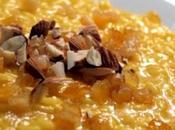 Risotto alla milanese arancia candita mandorle croccanti