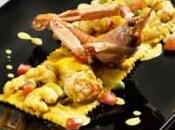 Ravioli piselli agli scampi curry