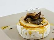 Tortino tomino, pera radicchio Stack with Italian tomino cheese, pear Trevisano