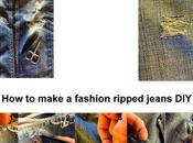 make fashion ripped jeans DIY!
