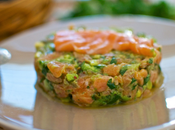 Tartare verdure salmone