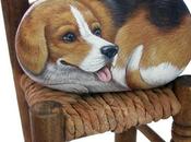 Cani dipinti sassi Beagle cerca casa!