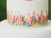 Decorazioni mano: Watercolor Wedding cake