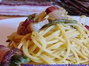 Spaghetti asparagi selvatici pancetta piovesan